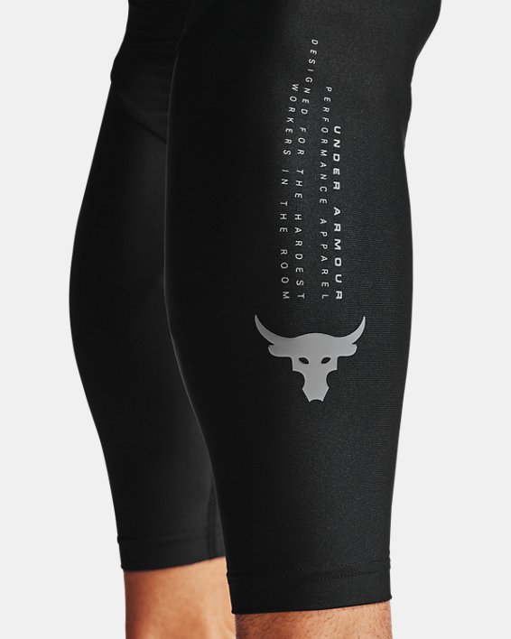 Men's Project Rock HeatGear® Leggings in Black image number 3